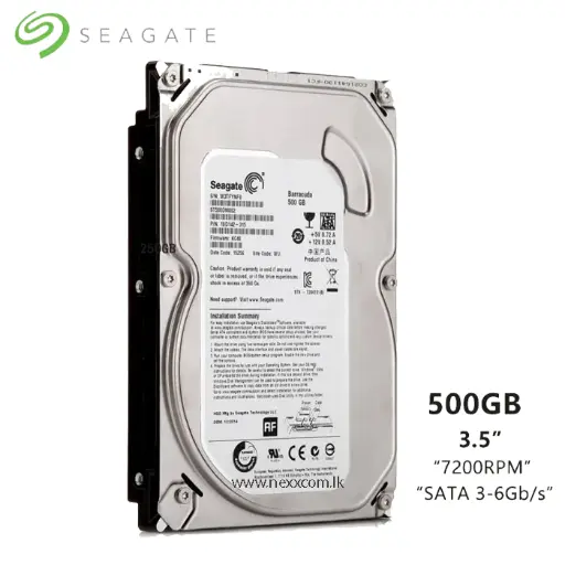 SEAGATE Hard Disk 500 GB 1 Year